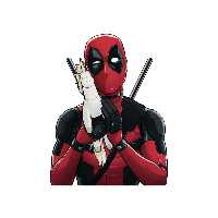 استیکر لپ تاپ طرح Deadpool Marvel کد STL979
