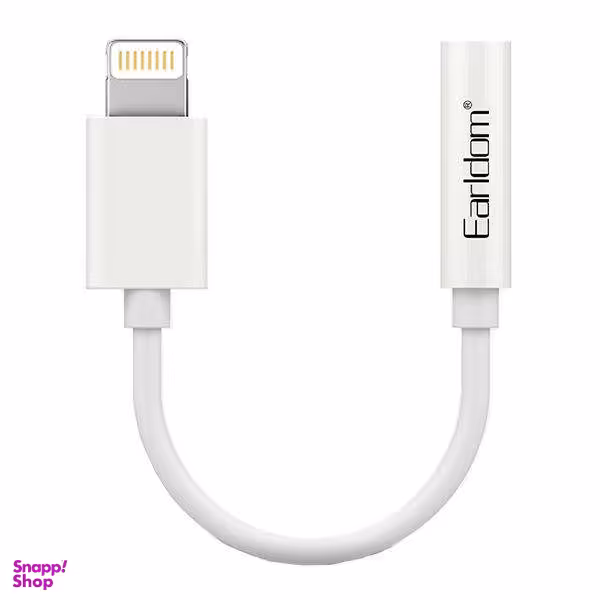 کابل تبدیل لایتنینگ به جک 3.5 میلی متری ارلدام مدل ET-OT49