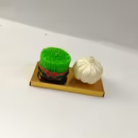 شمع سیر و سبزه مناسب شب عید نوروز