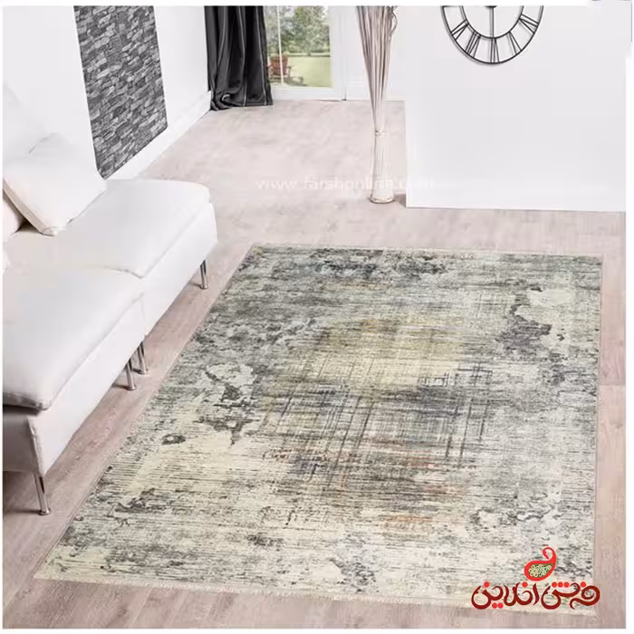 فرش ماشینی  کلاریس  کد 100482 طوسی