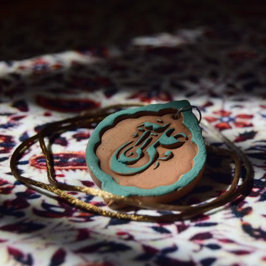 بسته 50 عددی آویز سفالی هدیه عید غدیر عیدی عید غدیر