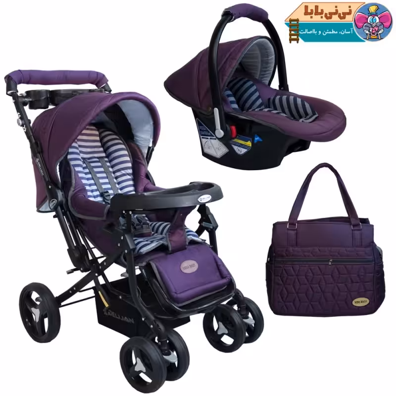 ست کالسکه دلیجان 3 تکه طرح Ana baby1