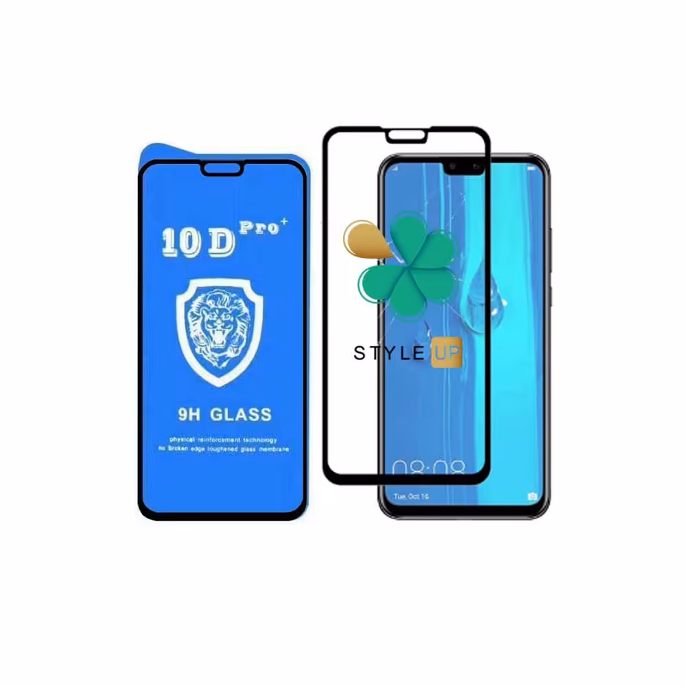 گلس تمام صفحه گوشی هواوی Huawei Y9 2019 مدل 10D Pro