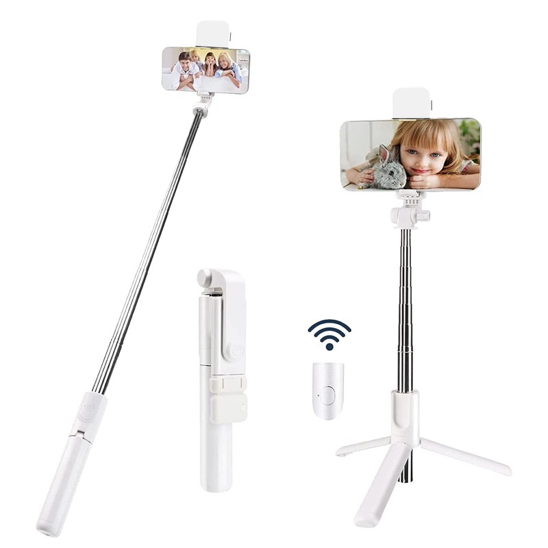 مونوپاد بی سیم چراغ دار SELFIE STICK JC-02s