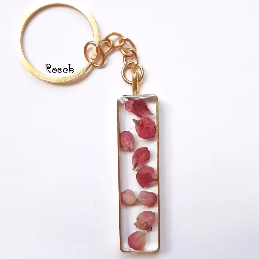 جاسوییچی ، جاکلیدی  گلبرگ های طبیعی  قابل سفارش.  سایز 5 سانت