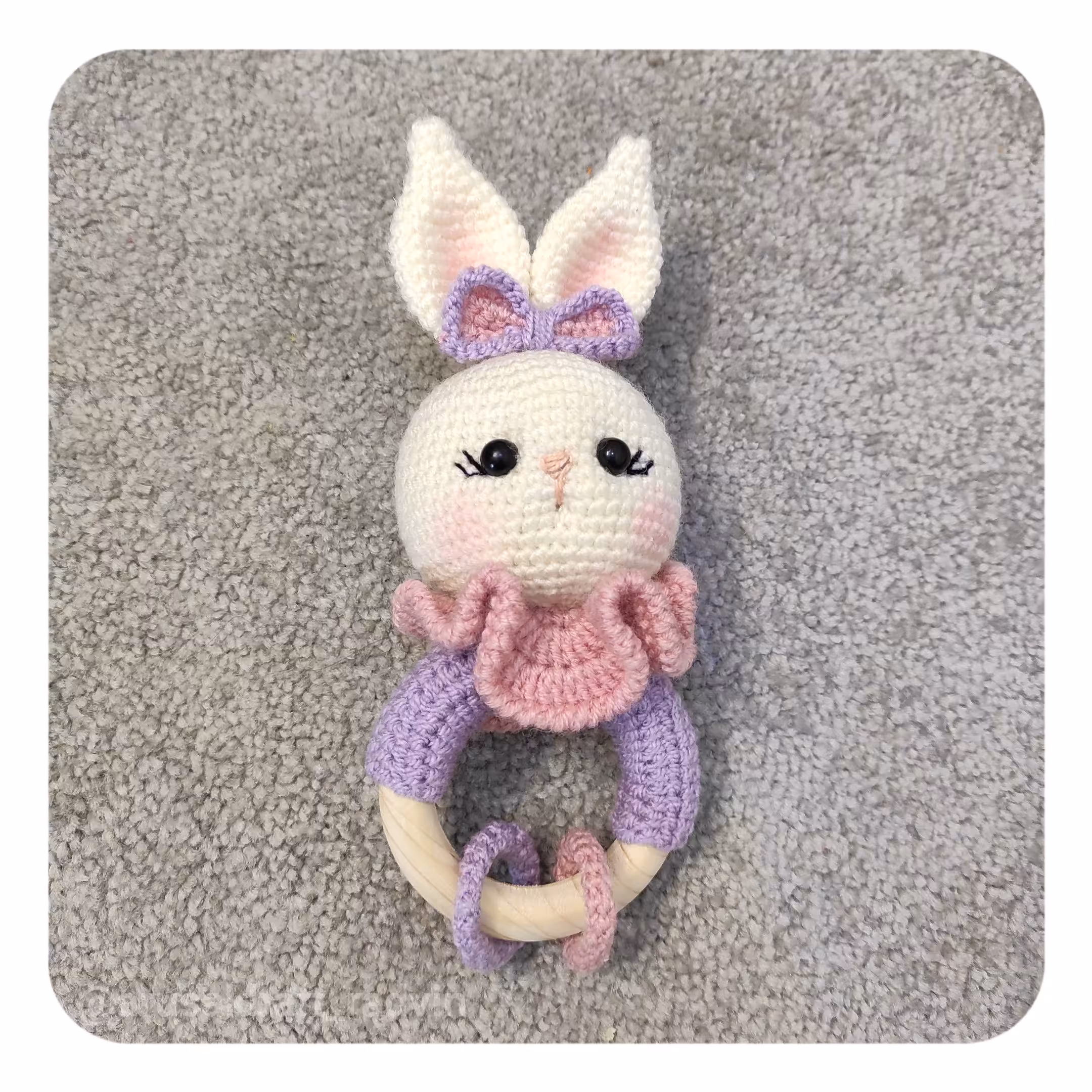 جغجغه بافتنی خرگوش