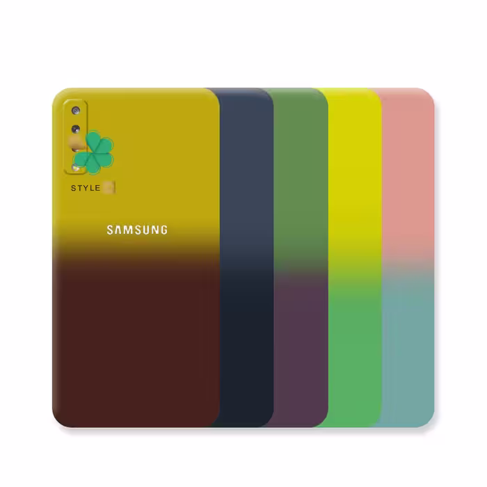 قاب سیلیکونی دو رنگ گوشی سامسونگ Samsung Galaxy A7 2018