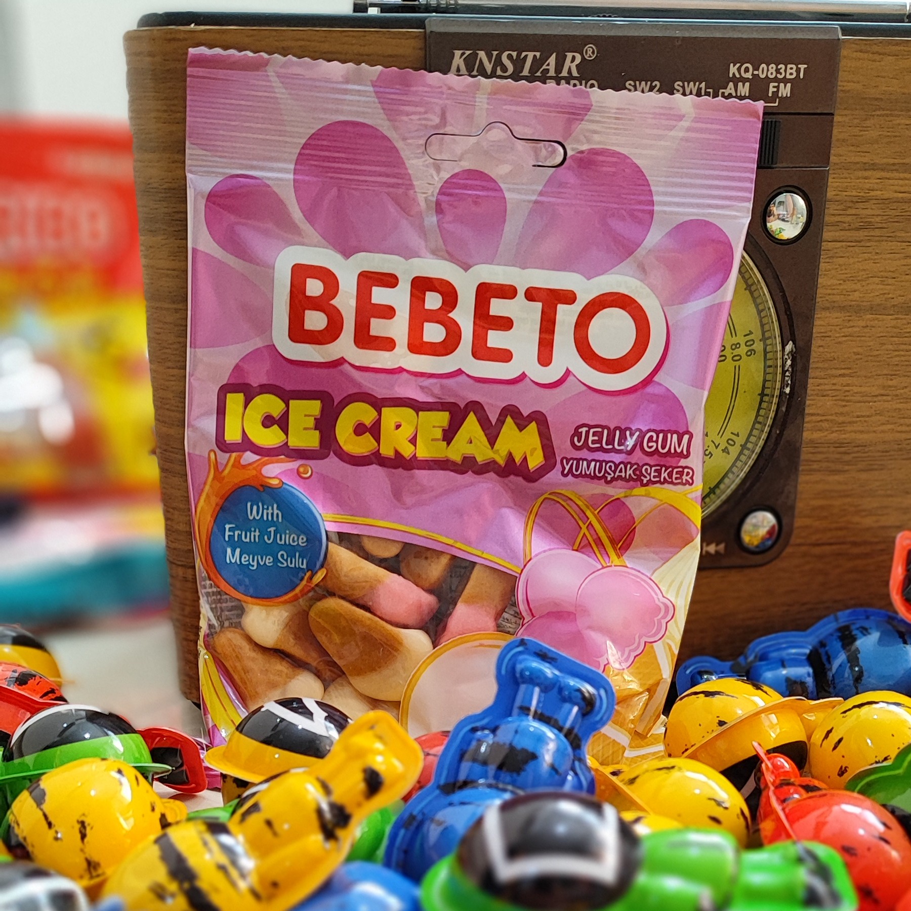 پاستیل ببتو بستنی 80 گرم BEBETO Ice Cream اصل ترکیه
