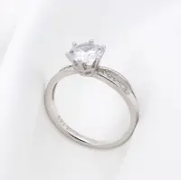 انگشتر نقره زنانه - تک تاش - مدل SLR-27