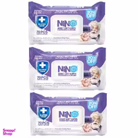 دستمال مرطوب نینو (Nino) مدل اسطوخودوس مجموعه 3 عددی
