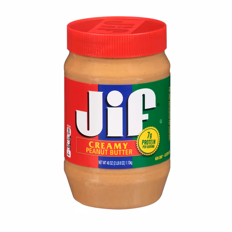 کره بادام زمینی بدون گلوتن جیف - 454گرم