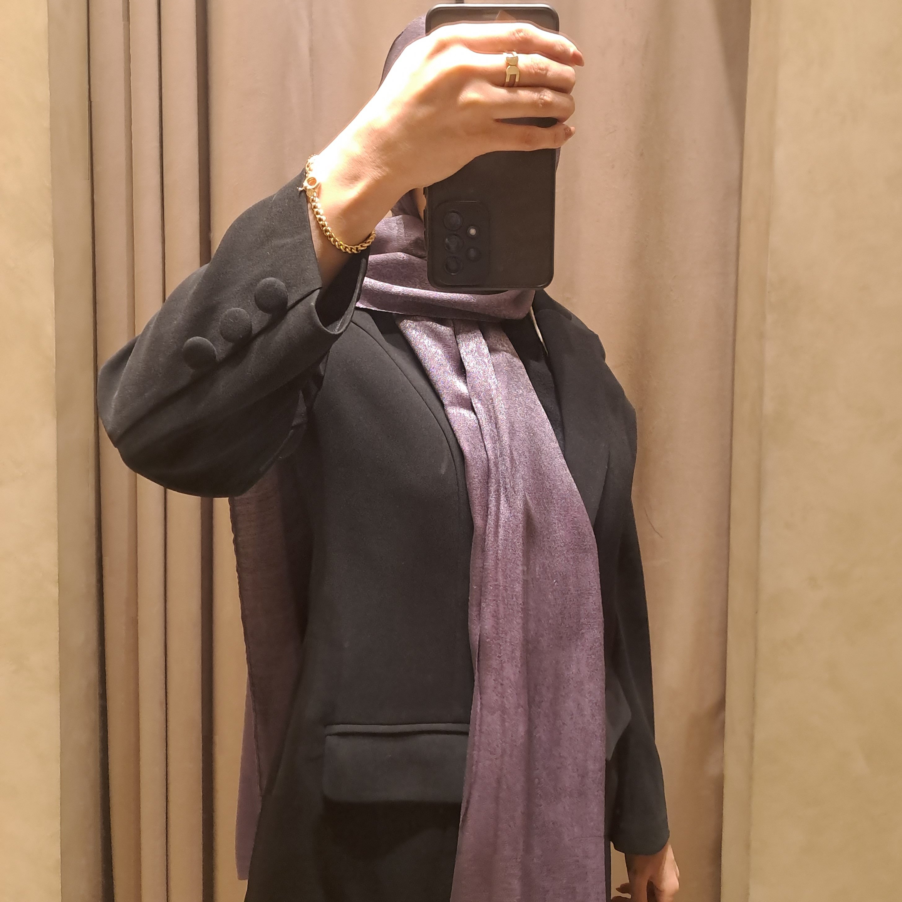 شال ابریشم ساده
