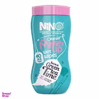 دستمال مرطوب نینو (Nino) مدل Green Tea بسته 40 عددی