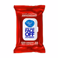 دستمال مرطوب پاک کننده آرایش دافی مدل ANTIOXIDANT بسته 55 عددی