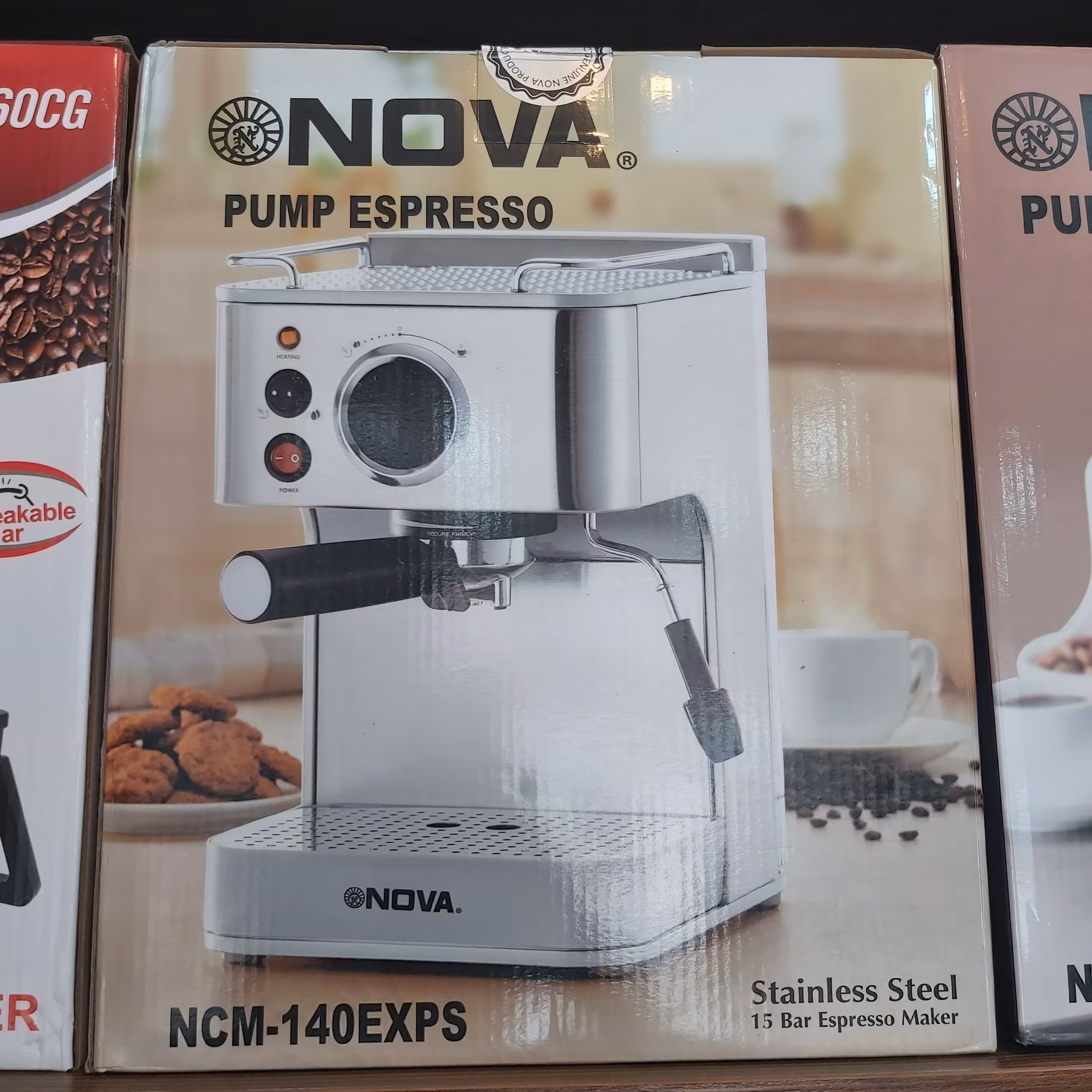 اسپرسو ساز نوا مدل NCM-140EXPS اصلی با هزینه ارسال واقعی پست