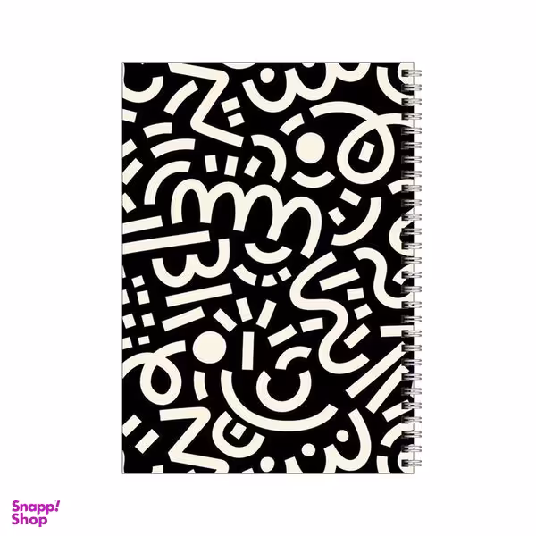 دفتر مشق 100 برگ بامبیلیپ طرح پترن انواع خطوط کد 2491459