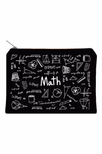زیپ کیف سایز A5 Math مشکی دات نوت