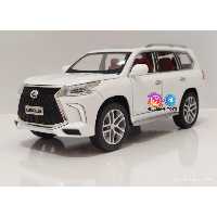 ماکت فلزی لکسوس LX570 موجود در رنگ های سفید،مشکی و آبی نفتیمقیاس بزرگ 1-24