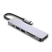 هاب 6 پورت Type-C  Multi-Function 6 in 1