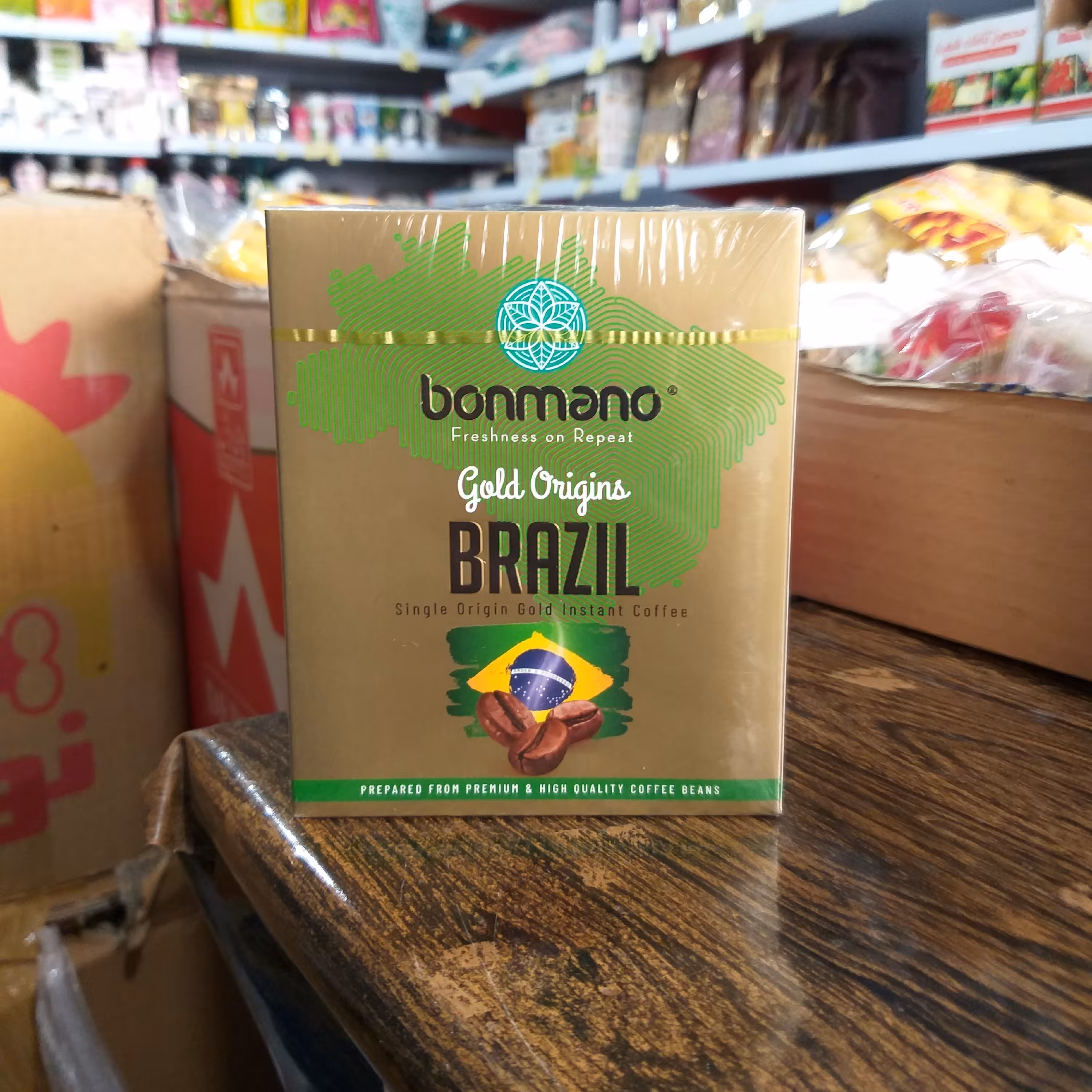 قهوه فوری گلد برزیل بن مانو 