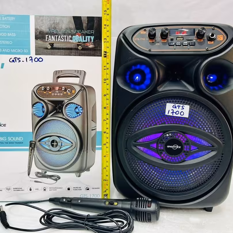 اسپیکر بلوتوتی قابل حمل مدلGTS1700 پک جدید