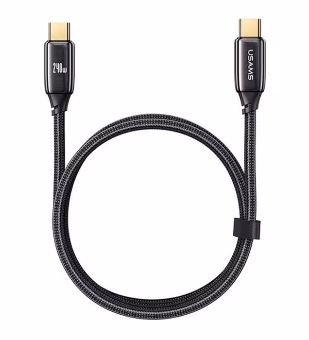 کابل شارژ تایپ سی به تایپ سی یوسامس مدل US-SJ580 طول 1.2 متر