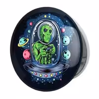 آینه جیبی خندالو طرح فضایی مدل تاشو کد 25156