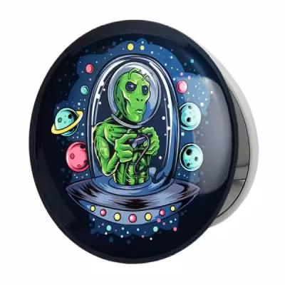 آینه جیبی خندالو طرح فضایی مدل تاشو کد 25156