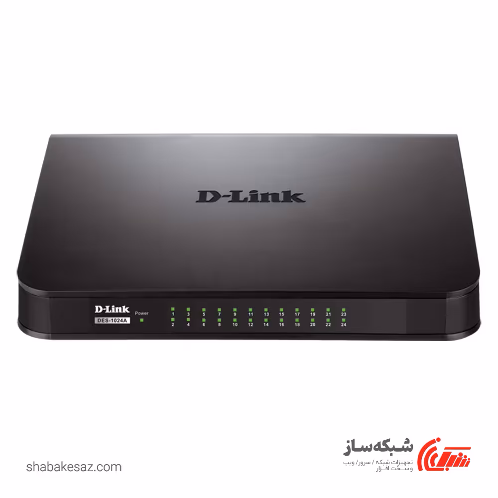 قیمت و خرید سوئیچ شبکه دی لینک D-Link DES-1024A دسکتاپ 24 پورت 10/100Mbps - شبکه ساز