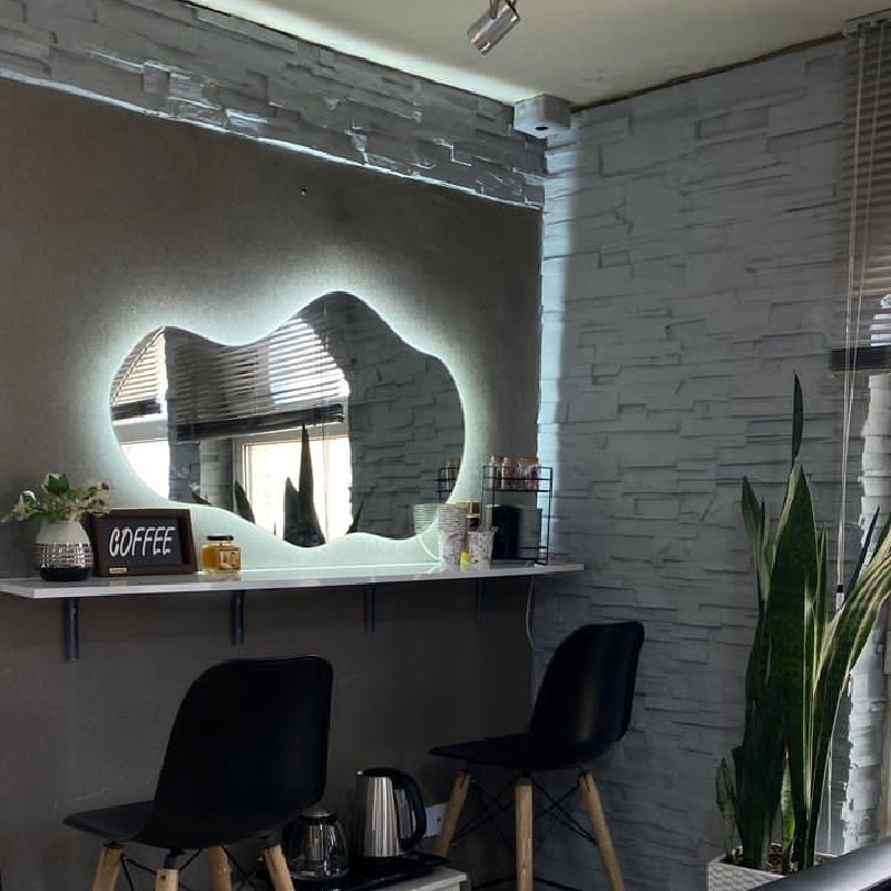 آینه دیواری دفرمه بک لایت با قابلیت حذف بک لایت ابعاد 100در 60