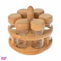 ست جا ادویه 6 پارچه مدل nature کد 062