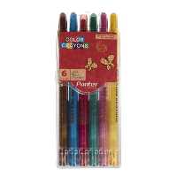 خرید مداد شمعی پیچی پنتر 6 رنگ مدل color