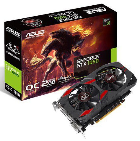 کارت گرافیک ایسوس مدل CERBERUS-GTX1050-O2G با حافظه 2 گیگابایت