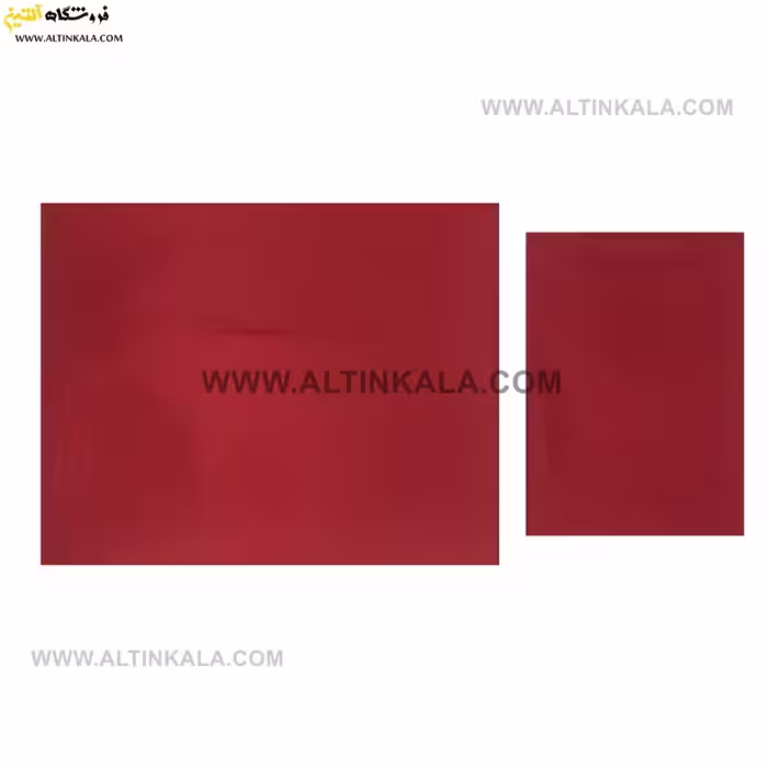 سرویس ملحفه کشدوز یکنفره دوتکه سایز 90×200 ساده رنگ قرمز