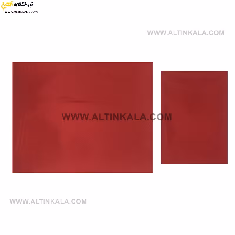 سرویس ملحفه کشدوز یکنفره دوتکه سایز 90×200 ساده رنگ قرمز