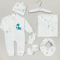 ست لباس بیمارستانی نوزادی اسپرت 7 تکه طرح زرافه باهوش مادرکر Mothercare