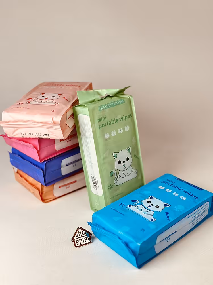 دستمال مرطوب فانتزی جیبی کد002368