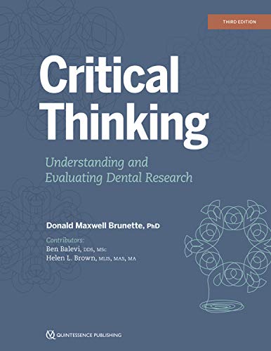 󾕇 دانلود کتاب Critical Thinking - Understanding And Evaluating Dental Research, 3rd ed, 2020 - دانلود کتاب های دانشگاهی