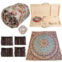 کرسی تاشو پارسین مدل Nasim-KT70-L35 مجموعه 9 عددی