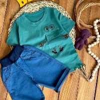 ست تیشرت شلوارک بیرونی پسرانه و دخترانه