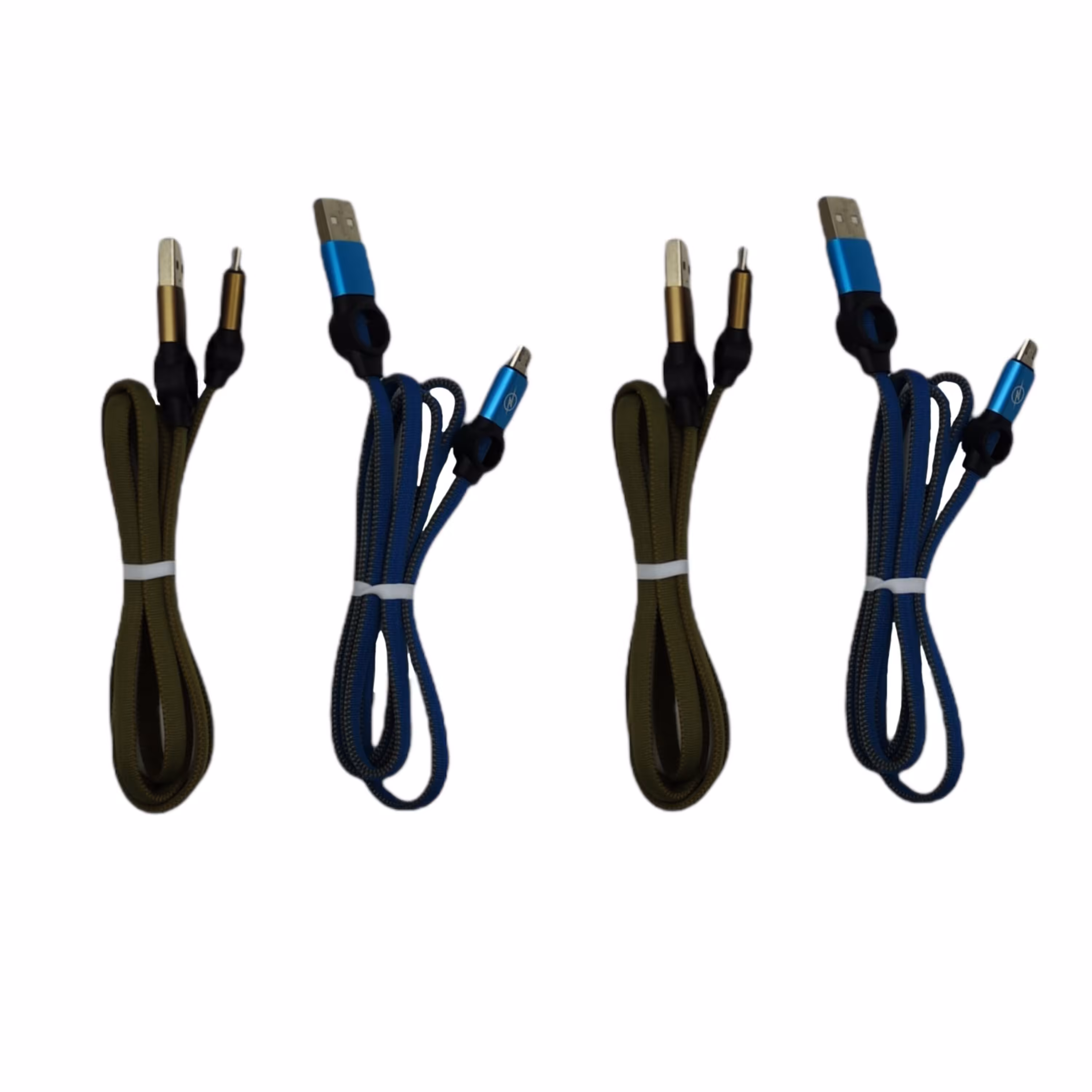 کابل تبدیل USB به microUSB مدل سام نخی بسته 4 عددی 