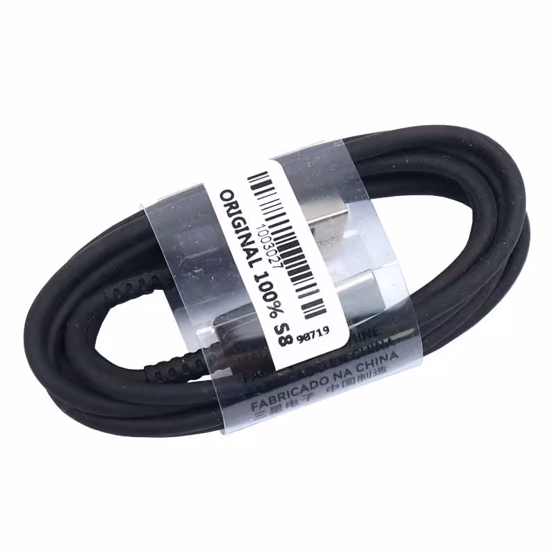 کابل تبدیل USB به USB-C مدل S8 طول 1 متر فست شارژ مشکی