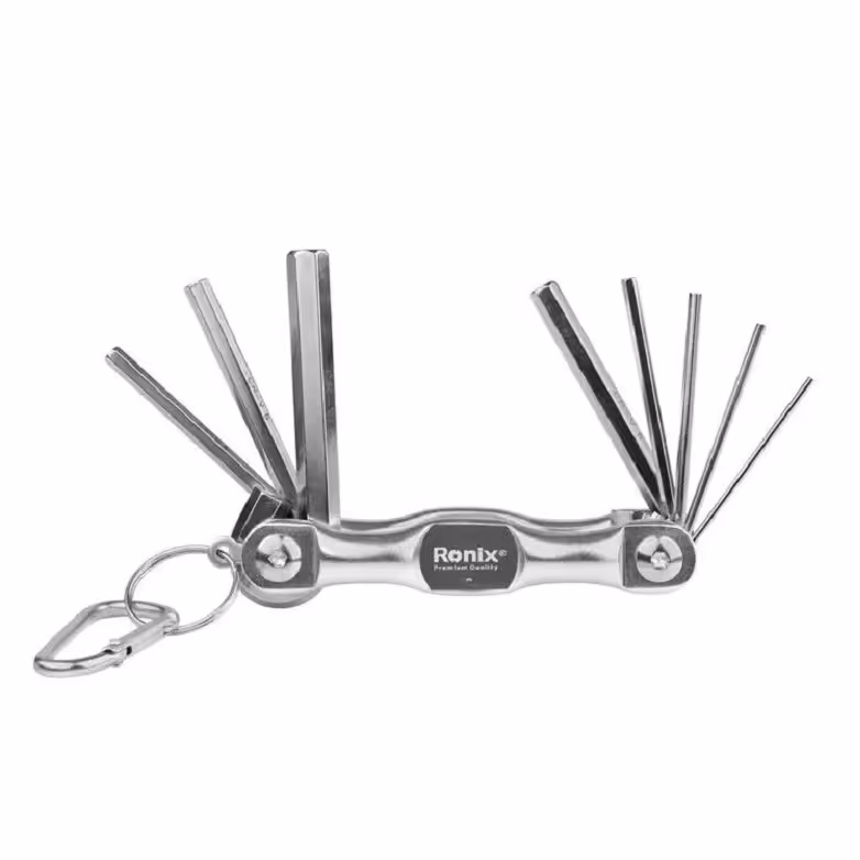 ست 8 عددی آچار آلن شش گوش چاقویی آلومینیومی رونیکس کد RH-2040