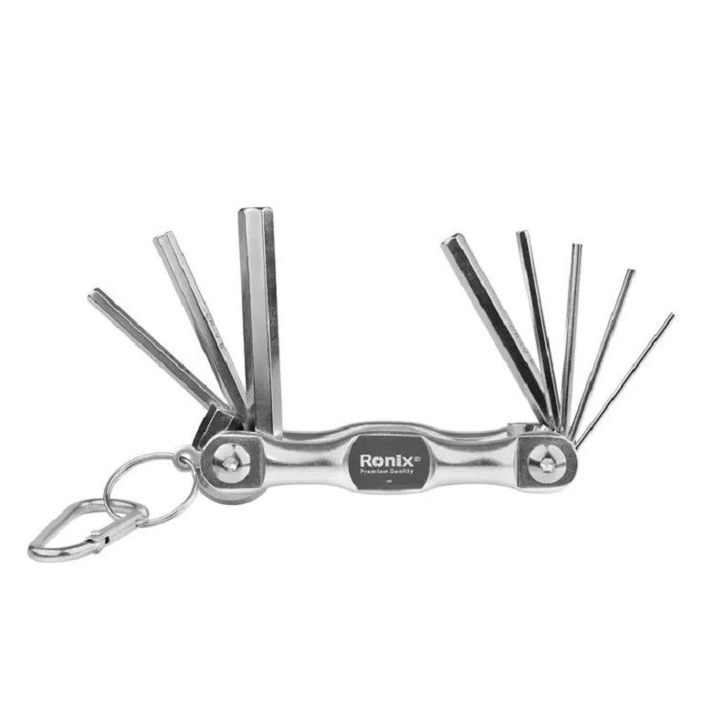 ست 8 عددی آچار آلن شش گوش چاقویی آلومینیومی رونیکس کد RH-2040