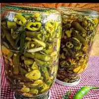 ترشی قارچ و لوبیا(1500گرمی)