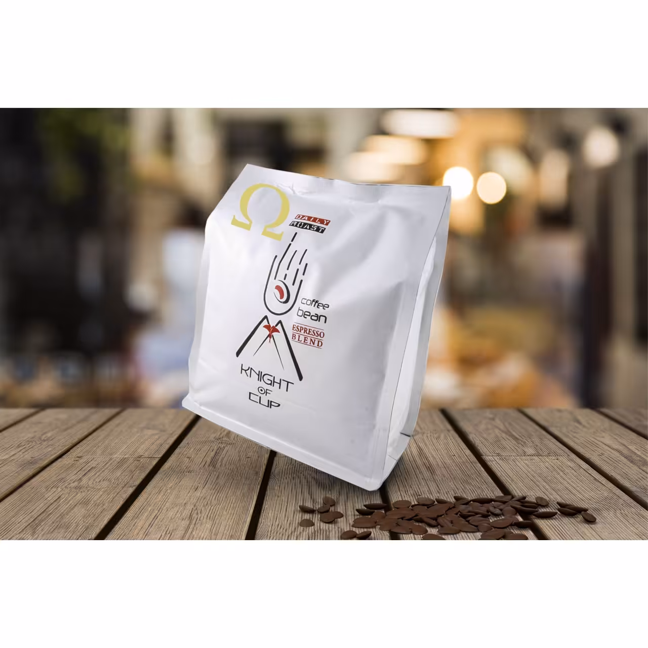 قهوه اسپرسو اومگا 50 درصد عربیکا شوالیه دان کامل 250 گرمی