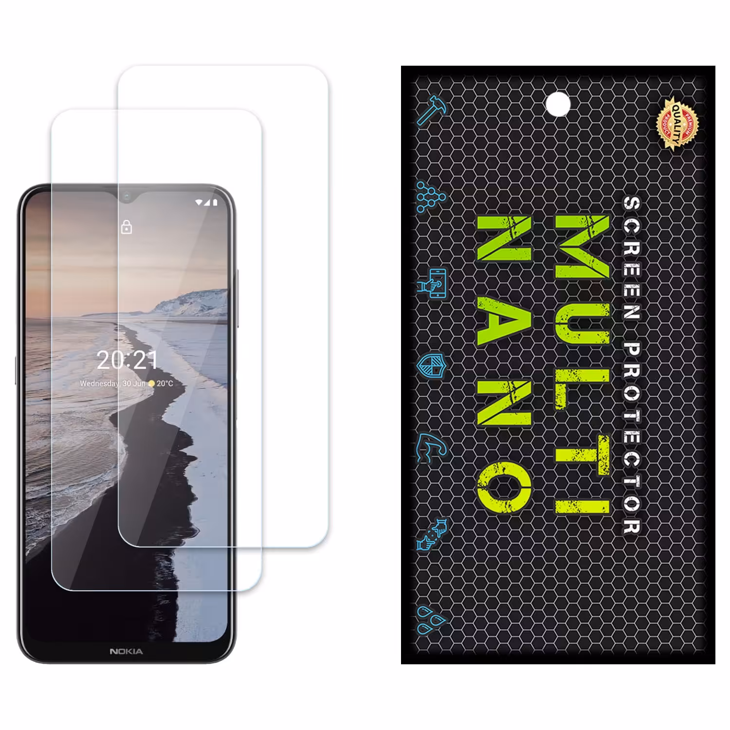 محافظ صفحه مولتی نانو مدل X-S2N برای موبایل نوکیا G10 پک دو عددی 