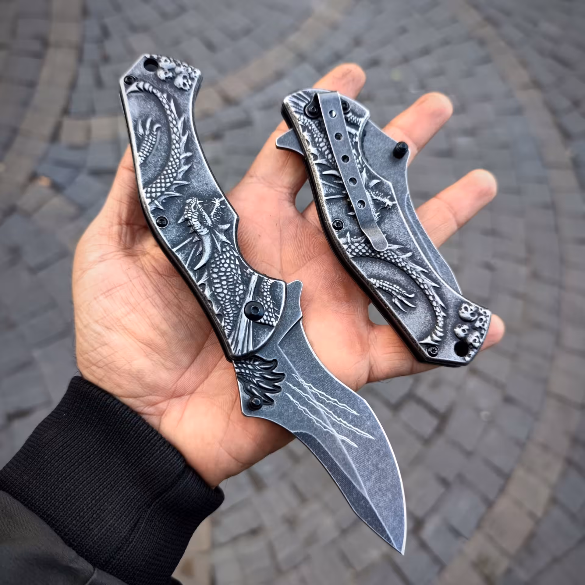 چاقو خارجی طرح اژدها

