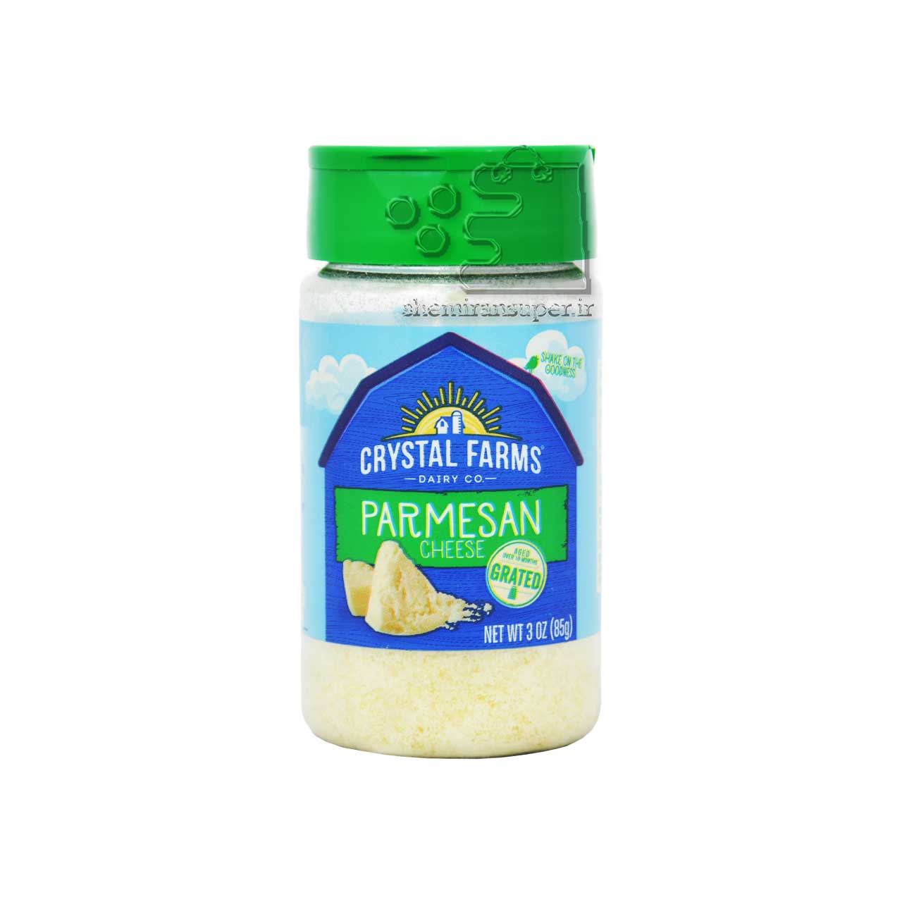 پودر پنیر پارمزان 85 گرم کریستال فارمز - crystal farms