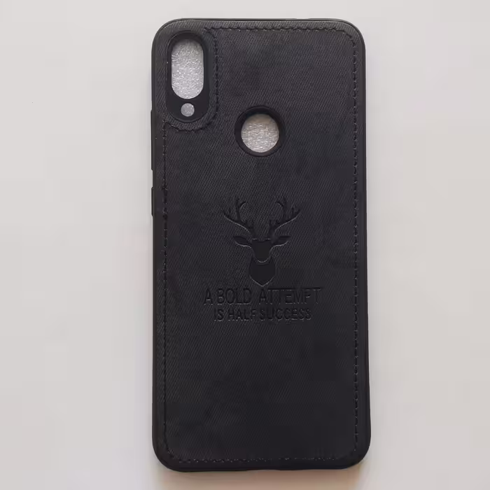 قاب طرح پارچه ای گوزنی مشکی گوشی شیائومی Redmi note 7